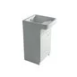 LAVATOIO IN CERAMICA CON STRIZZATOIO E MOBILE IDROFUGO