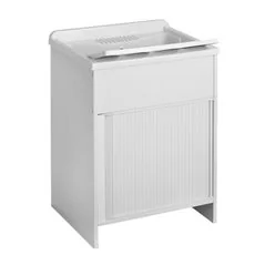 LAVATOIO PER ESTERNI CON MOBILE IN PLASTICA E APERTURA A SERRANDINA