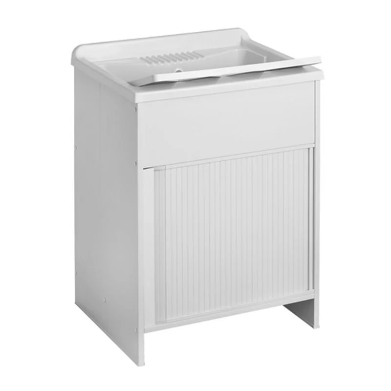 LAVATOIO PER ESTERNI CON MOBILE IN PLASTICA E APERTURA A SERRANDINA