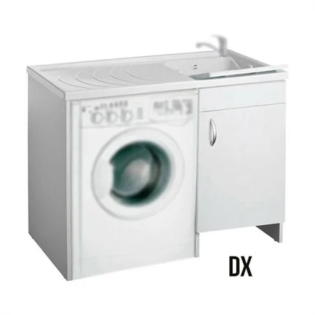 MOBILE IN LEGNO CON LAVATOIO + COPRILAVATRICE MOD. IDEX