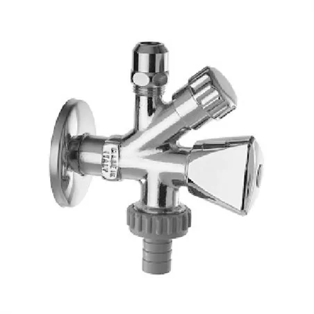 RUBINETTO COMBINATO SOTTOLAVABO-LAVATRICE CON PORTAGOMMA