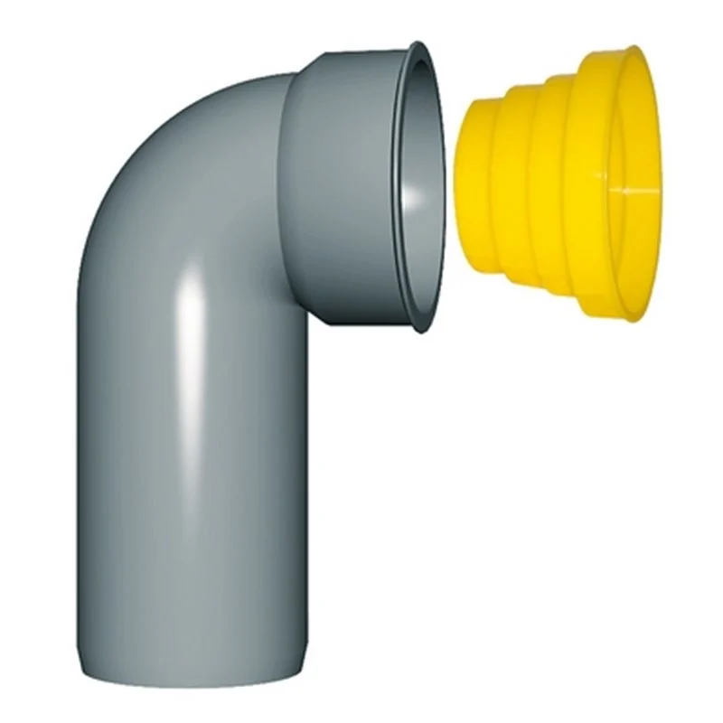 CURVA TECNICA PROLUNGATA CON TAPPO DI PROTEZIONE NICOLL