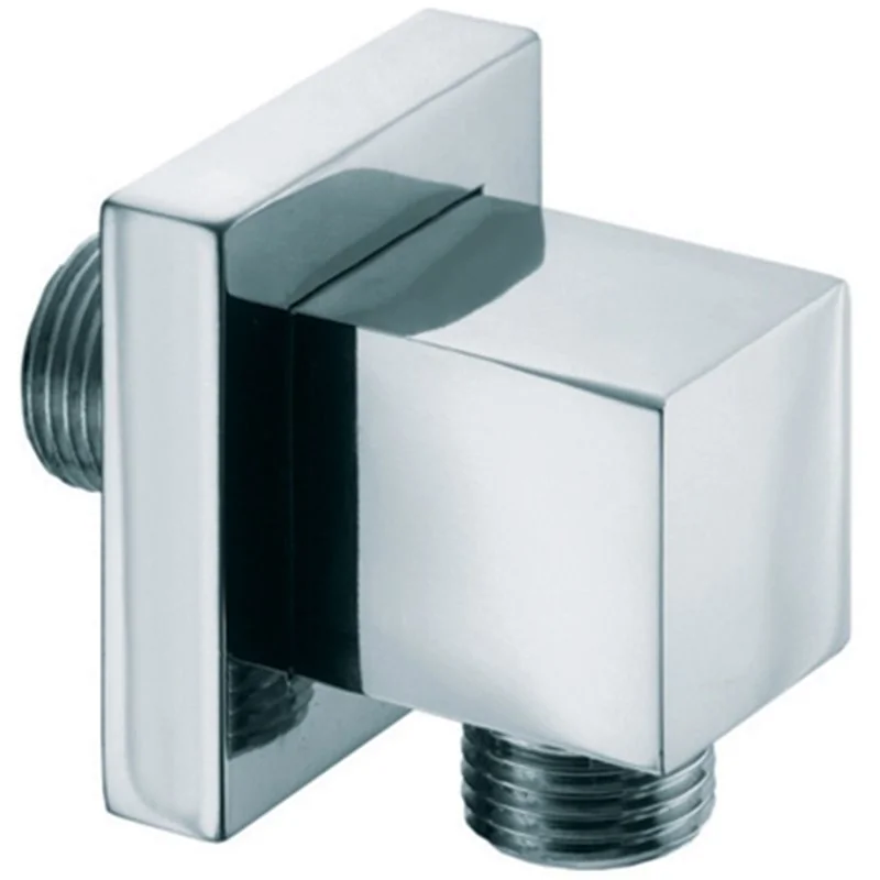 PRESA ACQUA QUADRA IN OTTONE CON ROSONE MM BOSSINI