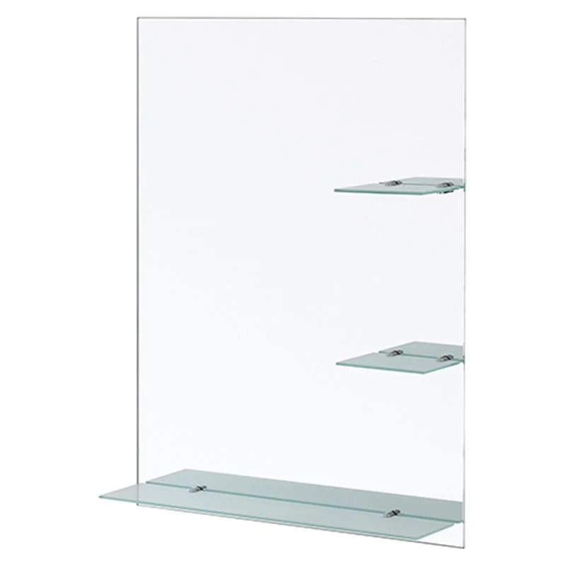 SPECCHIO RETTANGOLARE CON MENSOLE 60X80