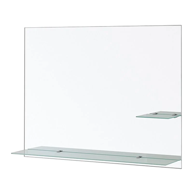 SPECCHIO RETTANGOLARE CON MENSOLE 80X60