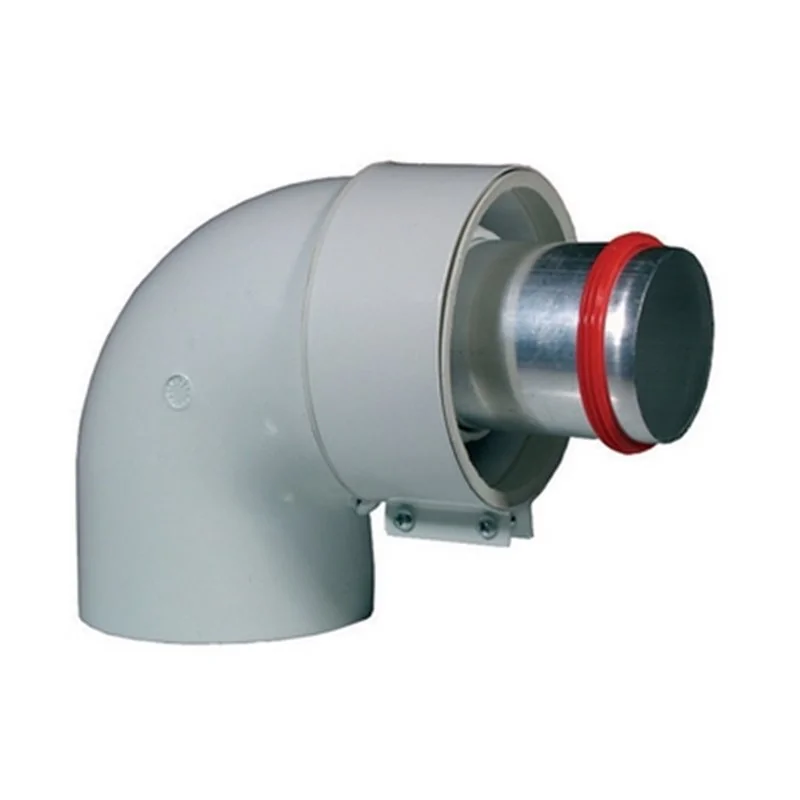 CURVA 90° DN 60/100 C/RACCORDO DN 60 M.M. COASSIALE