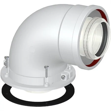 CURVA DI PARTENZA COASSIALE M/F DN 60/100 CP1