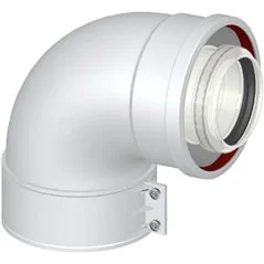 CURVA DI PARTENZA COASSIALE M/F DN 60/100 CP2