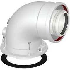 CURVA DI PARTENZA COASSIALE M/F DN 60/100 CP4