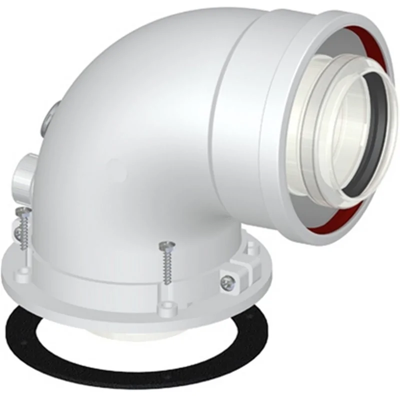 CURVA DI PARTENZA COASSIALE M/F DN 60/100 CP4