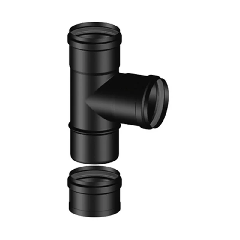 RACCORDO A TEE 90° FFM + TAPPO CIECO PELLET SMALTATO