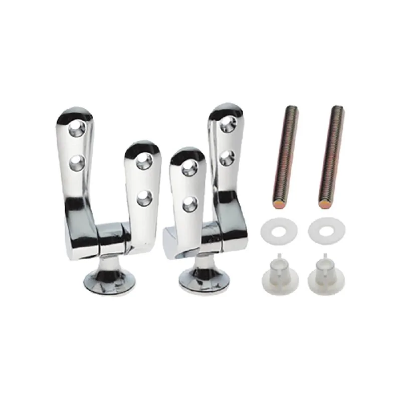 CERNIERE UNIVERSALI FISSE CROMATE FISSAGGIO CON VITI A FARFALLA