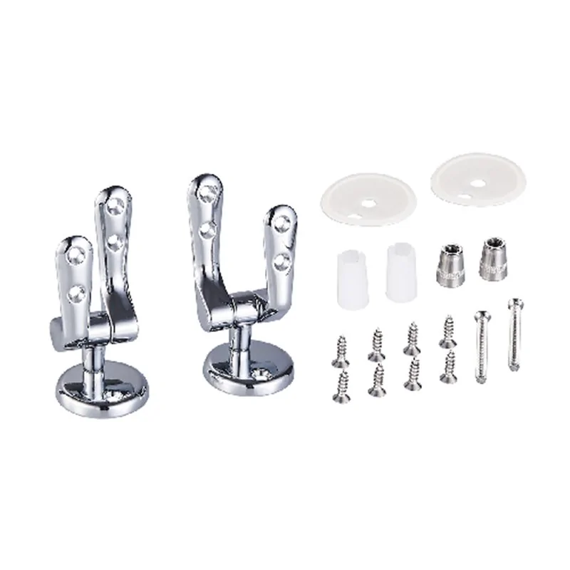 CERNIERE UNIVERSALI AD ESPANSIONE CROMATE PER SEDILI WC