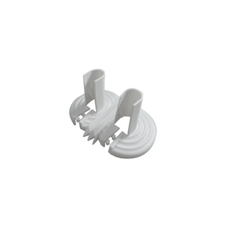 BORCHIA DOPPIA IN MATERIALE PLASTICO UNIVERSALE BIANCA