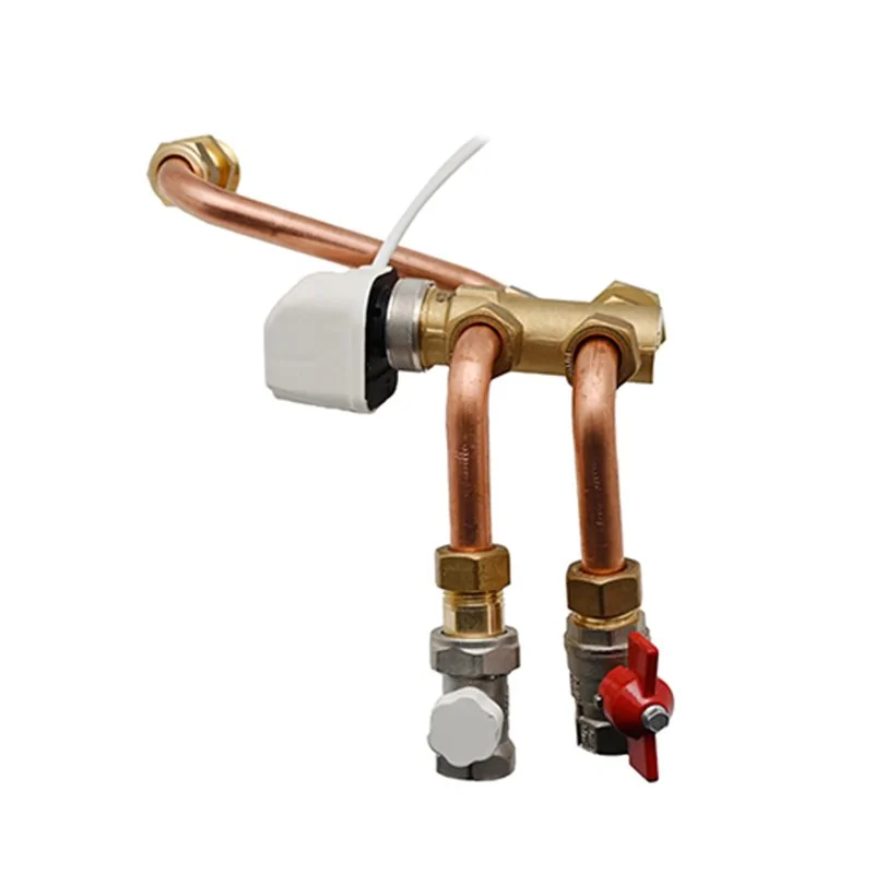 KIT VALVOLA 3 VIE CON BYPASS SERVOCOMANDO VALVOLA A SFERA DETENT WIND