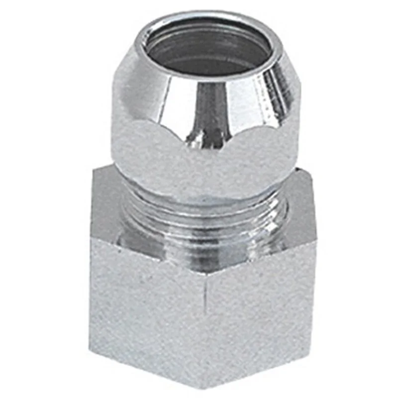 RACCORDO BICONO CROMATO PER CANNUCCE FEMMINA