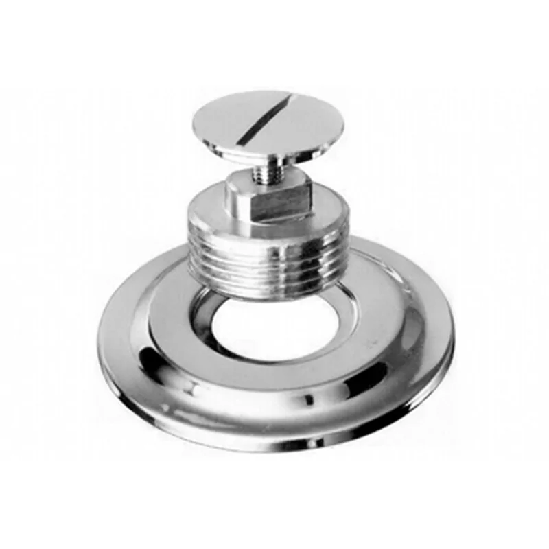 TAPPO CON VITE E ROSETTA IN OTTONE