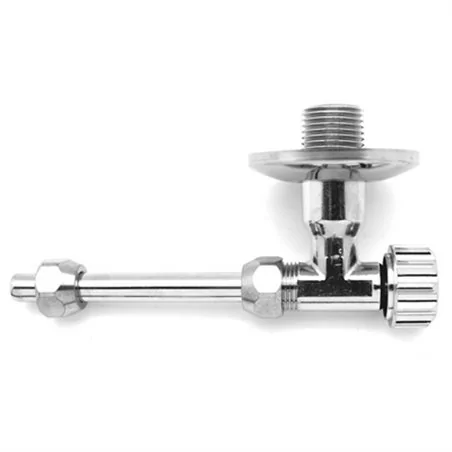 KIT RUBINETTO D'ARRESTO CROMO PER CASSETTA CORALLO 3 VALSIR