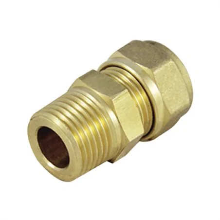 RACCORDO MASCHIO PER TUBO RAME PER IMPIANTI SOLARI