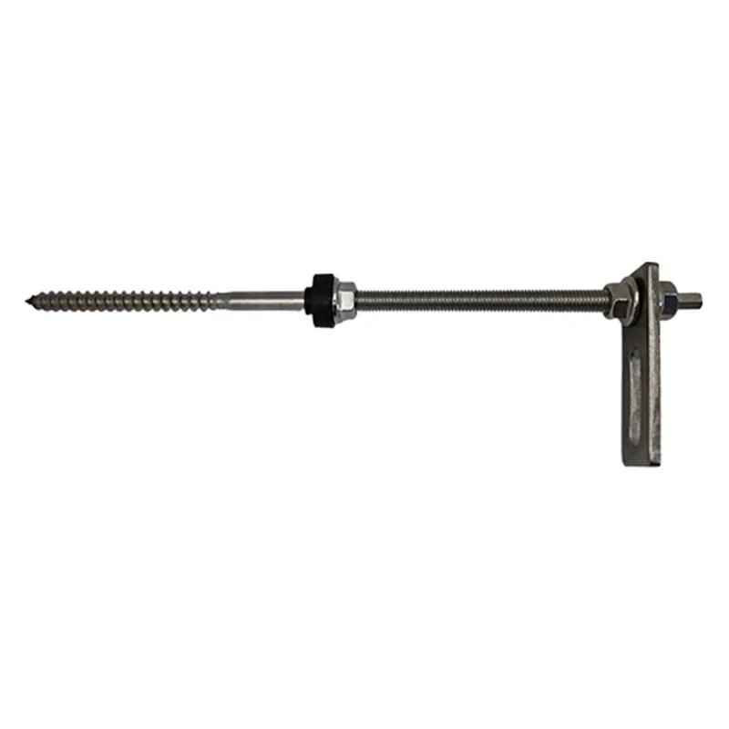 VITE DOPPIA CON PIASTRA PER INSTALLAZIONE A TETTO IN FALDA CFZ 6 PZ