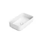 LAVABO DA APPOGGIO IN CERAMICA MODELLO RETTANGOLARE NOEMI CM 64 X 38 DOLOMITE