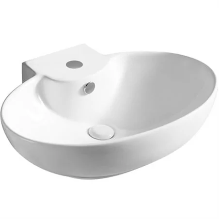 LAVABO DA APPOGGIO IN CERAMICA MODELLO LA39 CM 60.5 X 45.5 LINPHA