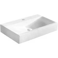LAVABO DA APPOGGIO IN CERAMICA MODELLO LA46 CM 70.5 X 44.5 LINPHA