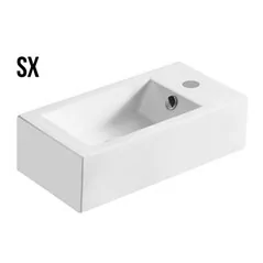 LAVABO DA APPOGGIO IN CERAMICA MODELLO LA47 CM 50 X 25.5 LINPHA