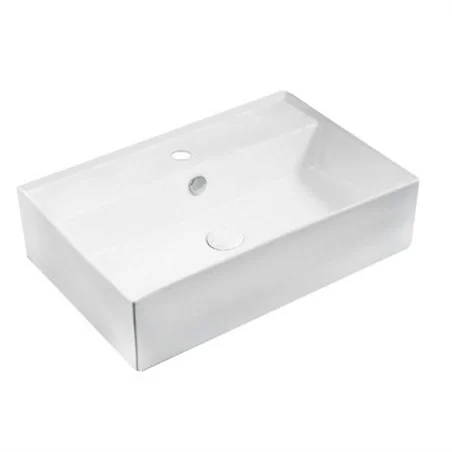 LAVABO DA APPOGGIO IN CERAMICA MODELLO LA52 CM 59.5 X 40 LINPHA