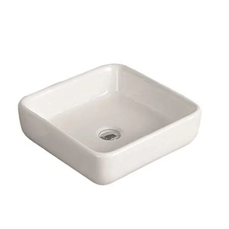 LAVABO DA APPOGGIO IN CERAMICA MODELLO LA66 CM 40 X 40 LINPHA