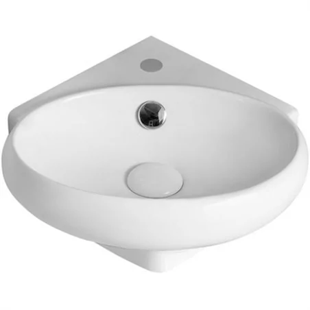 LAVABO AD ANGOLO IN CERAMICA MODELLO LN57 CM 38 X 36 LINPHA