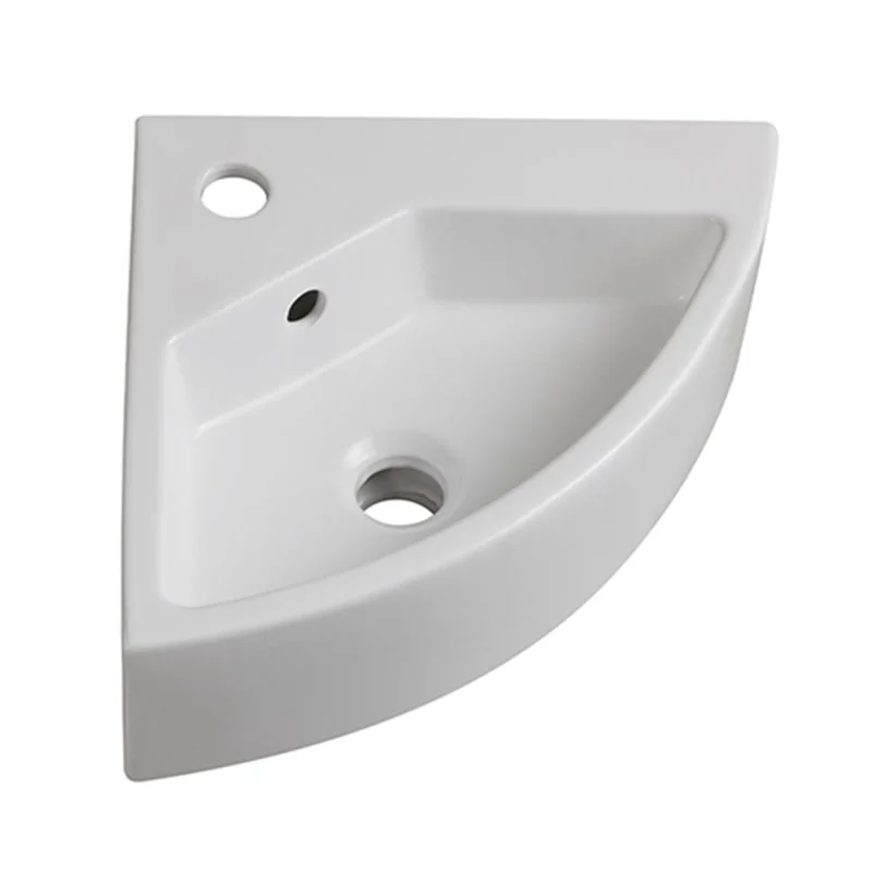 LAVABO AD ANGOLO IN CERAMICA MODELLO LN58 CM 49 X 35 LINPHA
