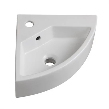 LAVABO AD ANGOLO IN CERAMICA MODELLO LN58 CM 49 X 35 LINPHA