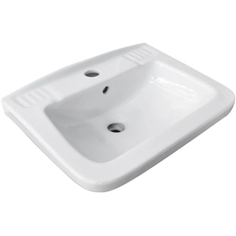 LAVABO A PARETE IN CERAMICA QUADRO CM 36 X 45 LINPHA