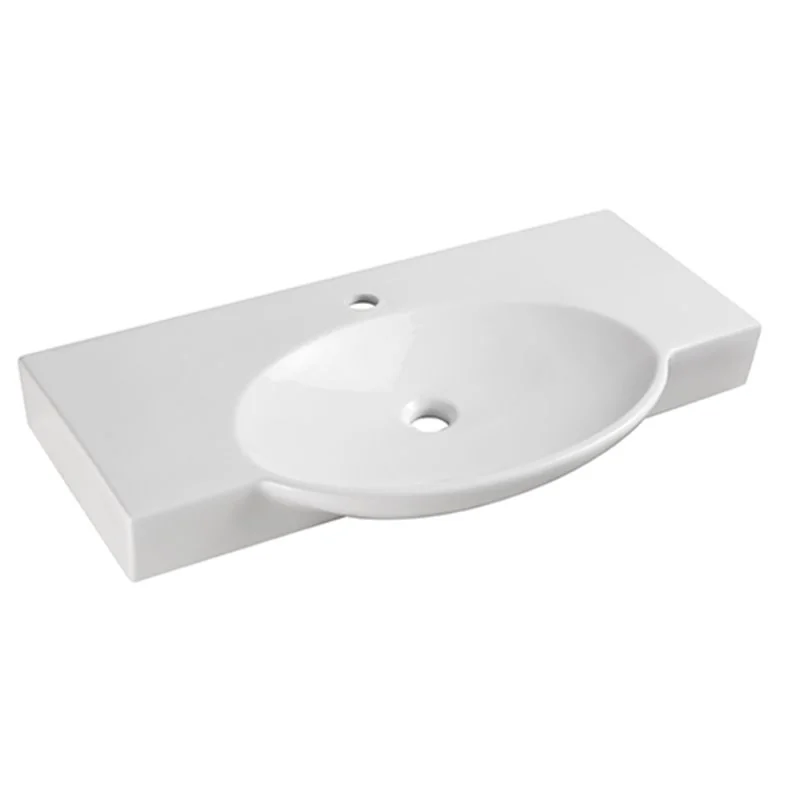 LAVABO A PARETE IN CERAMICA MODELLO LP962 CM 84.5 X 47.5 LINPHA