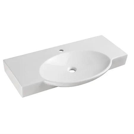 LAVABO A PARETE IN CERAMICA MODELLO LP962 CM 84.5 X 47.5 LINPHA