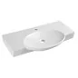 LAVABO A PARETE IN CERAMICA MODELLO LP962 CM 84.5 X 47.5 LINPHA