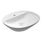 LAVABO IN PORCELLANA DA APPOGGIO OVALE (MONOFORO) VARIANT 50 X 42 CM RAK