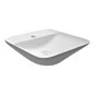 LAVABO IN PORCELLANA DA APPOGGIO QUADRATO (MONOFORO) VARIANT 42 X 42 CM RAK