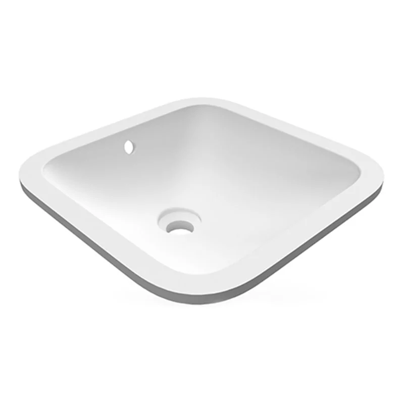 LAVABO IN PORCELLANA SOTTOPIANO QUADRATO VARIANT 41 X 41 CM RAK