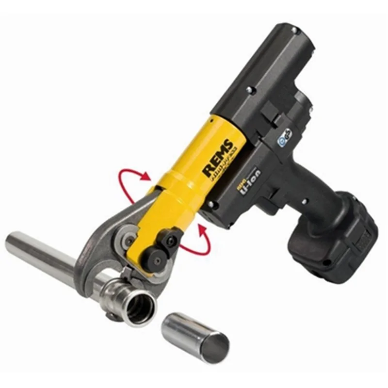 PRESSATRICE REMS RADIALE A BATTERIA MINI-PRESS ACC-LION CON 3 PINZE MINI