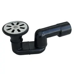 SIFONE DOCCIA PEHD NERO SALDABILE CON USCITA Ø40 VALSIR