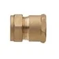 RACCORDO FEMMINA A COMPRESSIONE OGIVA OTTONE PER RAME RB