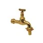 RUBINETTO PORTAGOMMA OTTONE LUCIDO GIALLO CON CHIAVE LEVABILE