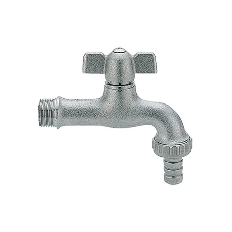 RUBINETTO PORTAGOMMA ANTIGELO OTTONE NICHELATO