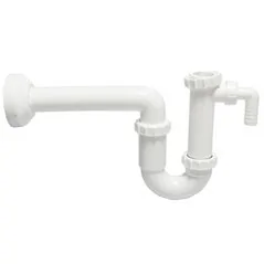 SIFONE PER LAVELLO 1 VIA CON ATTACCO LAVATRICE