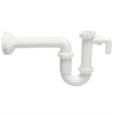 SIFONE PER LAVELLO 1 VIA CON ATTACCO LAVATRICE