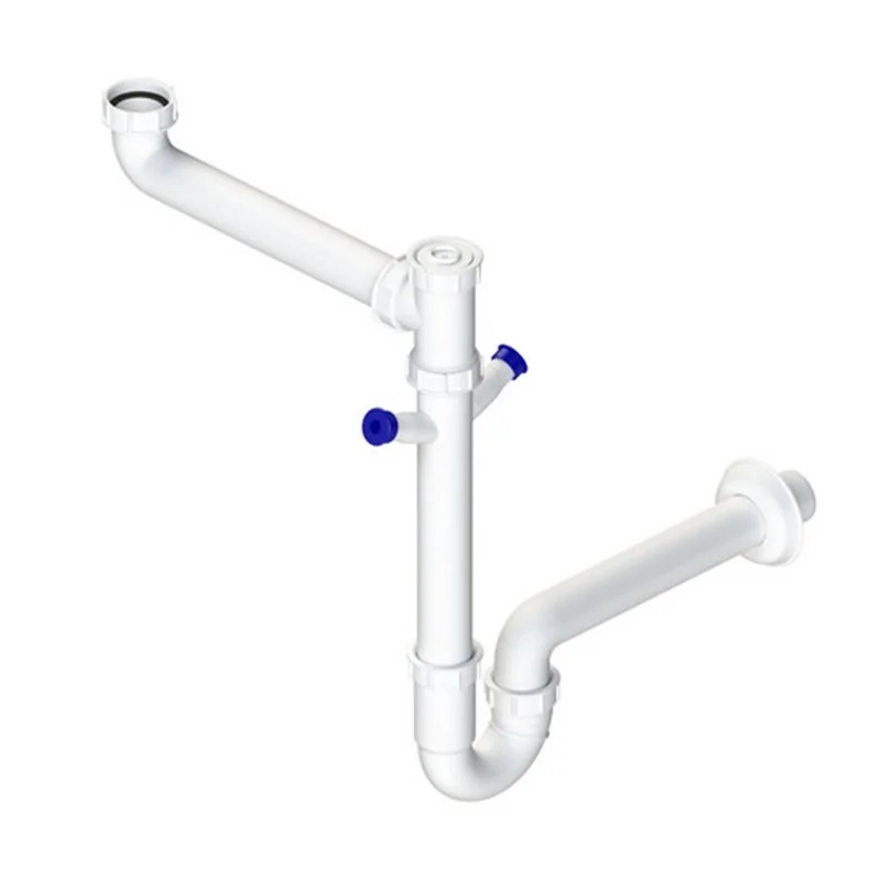 SIFONE AUTOPULENTE SALVASPAZIO A 1 VIA CON 2 ATTACCHI LAVASTOVIGLIE