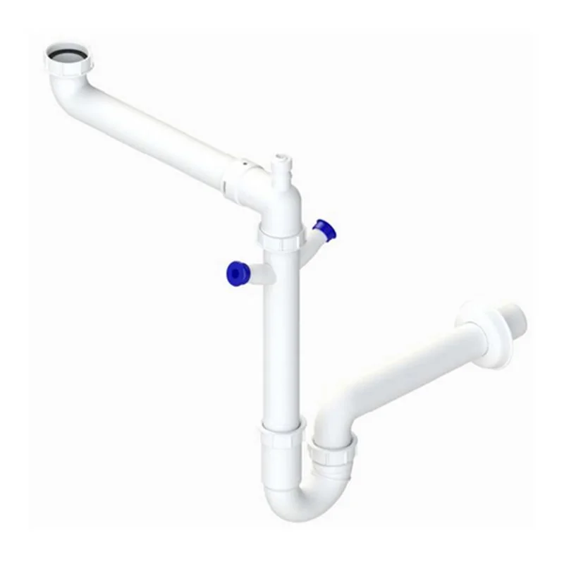 SIFONE AUTOPULENTE A 1 VIA SALVASPAZIO CON 2 ATTACCHI LAVASTOVIGLIE