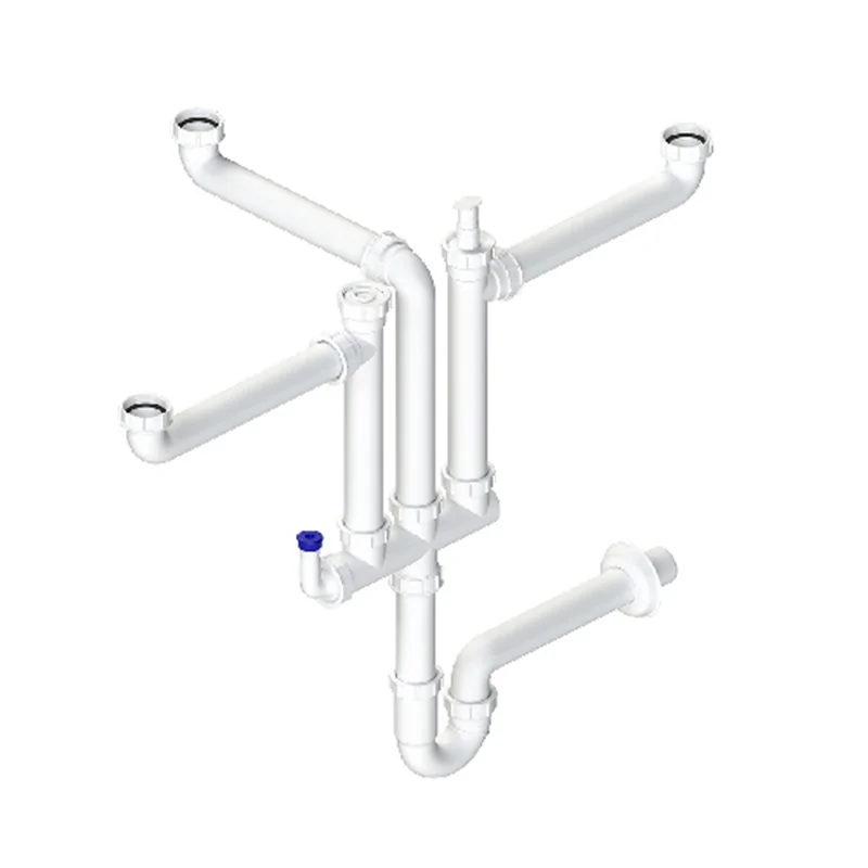 SIFONE A 3 VIE CON DOPPIO ATTACCO LAVASTOVIGLIE